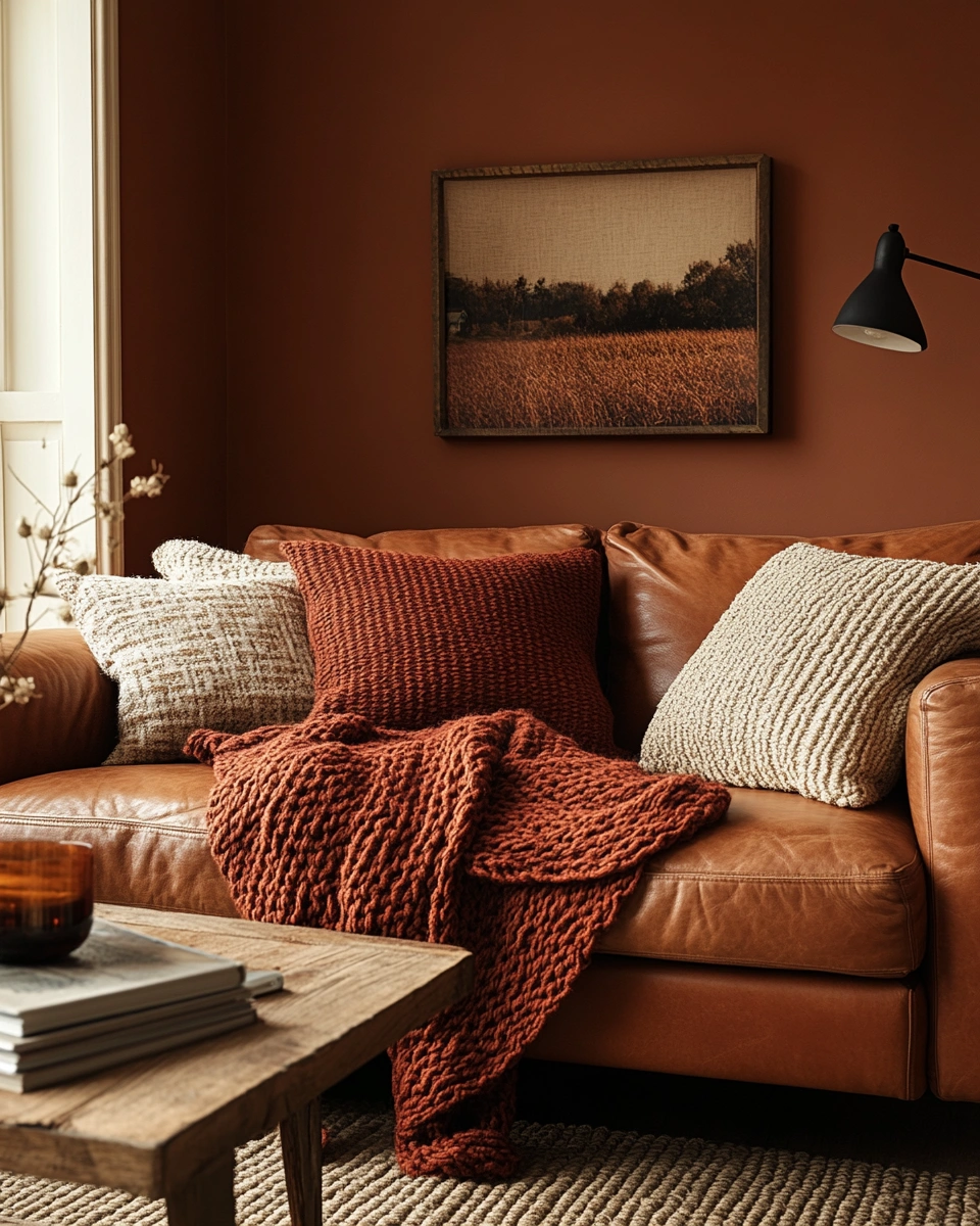 Cozy Earth-Tone Living Room Retreat