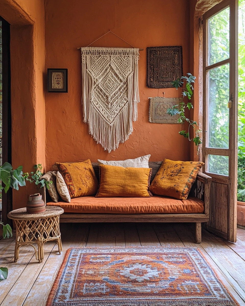 Earthy Boho Apartment With Plants