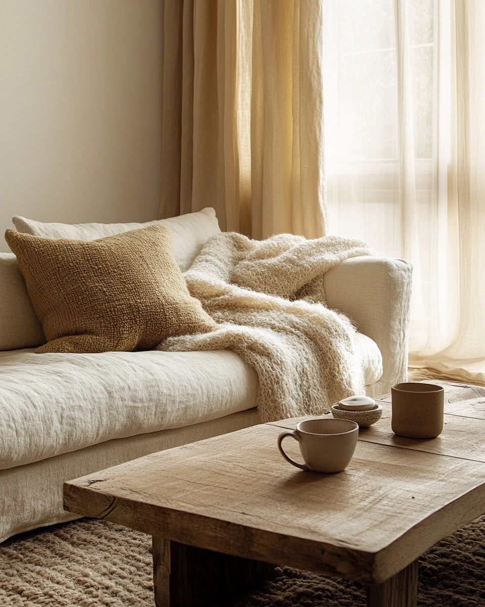 Minimal Warm Apartment With Soft Textures